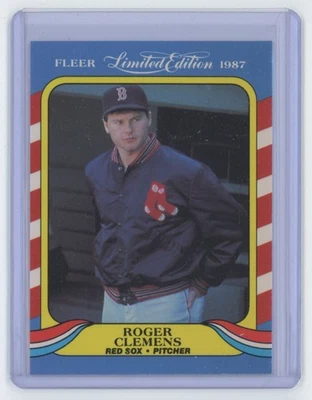 1987 Fleer Limited Edition Roger Clemens . Boston Red Sox #9 - Image 1 of 2