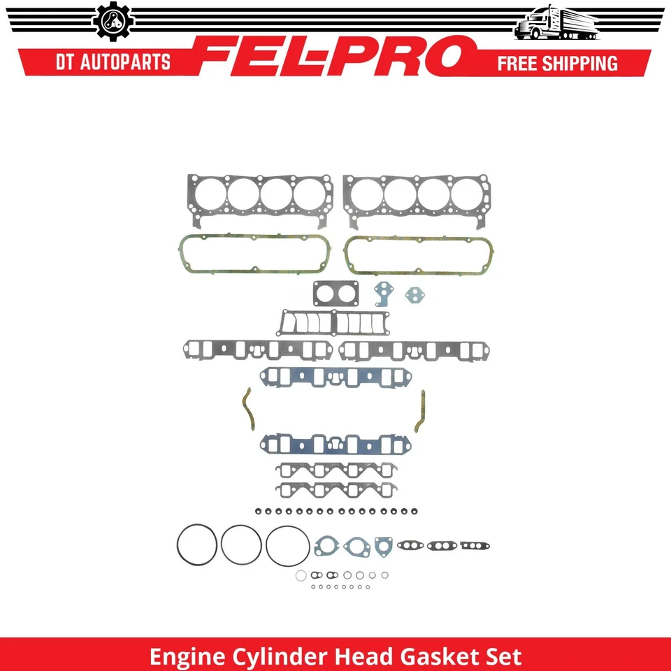For 1962-1963 Mercury Meteor Engine Cylinder Head Gasket Set Fel-Pro - Image 1 of 1