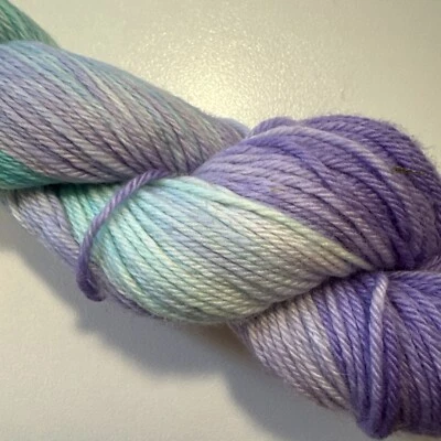 Knits4Comfort CT Hand Dyed Worsted (Permafrost) Purple Blue Superwash 218yds - Image 1 of 3