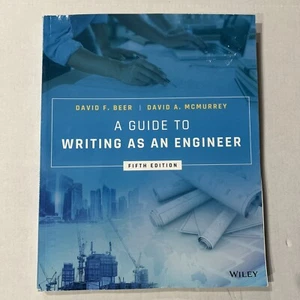 A Guide to Writing as an Engineer 5th Edition by David F. Beer (English) Paperba - Picture 1 of 2