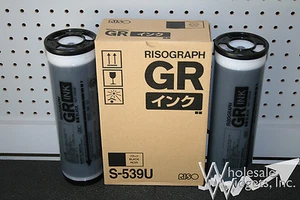 2 risógrafo de arroz genuino OEM S-539 tintas negras GR 1700 1750 2700 3750 S-3878 - Imagen 1 de 3