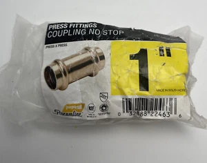 Streamline Copper Coupling No Stop 1" Press x Press PF01906H - Picture 1 of 1