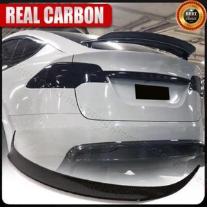 For Tesla Model X Sedan 2016-2024 Rear Trunk Spoiler Wing Lid REAL CARBON FIBER - Bild 1 von 18