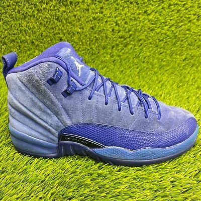 Nike Air Jordan 12 Retro Profundo Azul Real Niños Talla 6.5Y Zapatos Atléticos Tenis Foto 1 de 4