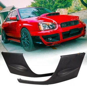 Front Bumper Splitter Side Fins Lips Fit for Subaru Impreza WRX Sedan STI 04-05 - Picture 1 of 16