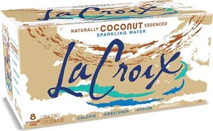 LaCroix Sparkling Water, Coconut, 12 Fl Oz (pack of 8) - Picture 1 of 3