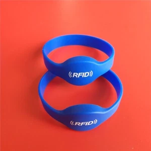 13.56MHZ S50 F08 NFC Tags ISO14443A Silicone NFC Wristband Bracelet - Picture 1 of 2