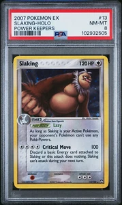 PSA 8 Slaking 13/108 EX Power Keepers Rare Holo Pokemon Card WOTC 2007 - Mint - Picture 1 of 3