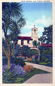 Mission San Juan Capistrano California North Building Padres Quarters Postcard - Picture 1 of 2