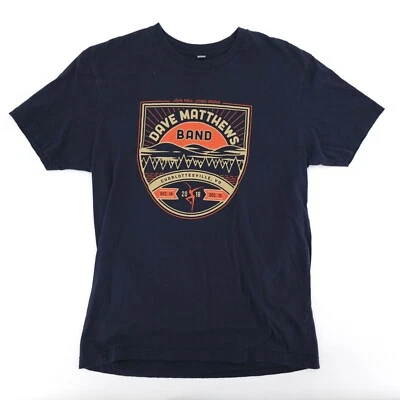Camiseta Dave Matthews Band DMB Adulto Pequeña Azul Marino 2018 Concierto Camiseta Gráfica Foto 1 de 4