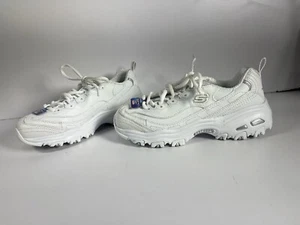 Skechers D'lites Fresh Start taglia 6,5 memory foam bianco raffreddato ad aria - Foto 1 di 11