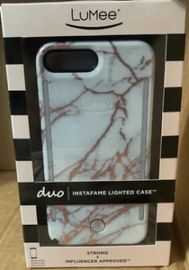 ⚡️LuMee Duo Metallic Marble - Lighted Case (iPhone 6/7/8 Plus 🆕👌 - Picture 1 of 3