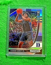VERNON CAREY JR. SILVER PRIZM ROOKIE CARD JERSEY #1 DUKE RC HORNETS 2020 PANINI 