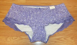 Fashion Bug Size 8 Hipster Style Plus Size Purple Heart Women's Panties - Picture 1 of 6