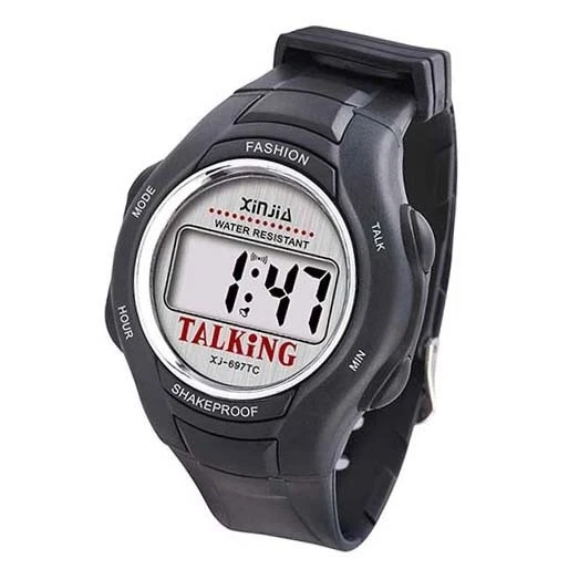 Reloj Parlante XJ-697Ti Mayores Niños No Ciego Voz Negro Lac - Imagen 1 de 1