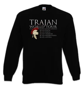 Trajan World Tour Sweatshirt Pullover Fun Princeps Rome Roman Legion Emperor - Picture 1 of 1
