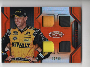 2016 Panini Certified Racing Matt Kenseth Orange Quad Race Used Materials! 71/99