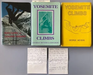 Signed Yosemite Climbs Books by Don Reid, George Meyers Climbing Books Lot of 3 - Picture 1 of 6