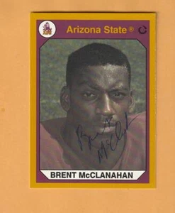 Brent McClanahan Arizona State Sun Devils AUTO Signed card Minnesota Vikings 4Y - Imagen 1 de 1