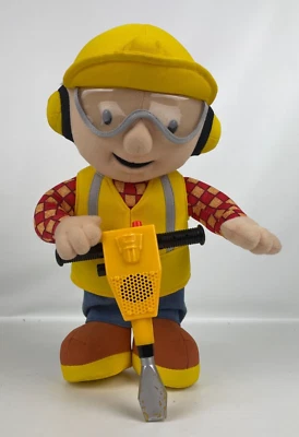 Vintage Bob The Builder  13" Jack Hammer Plush Toy 2001 - Image 1 of 4
