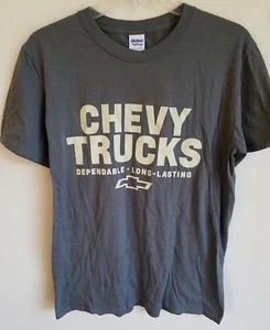 Chevy Trucks Gray Medium T-Shirt Chevrolet Dependable Long-Lasting--Wore once - Picture 1 of 3