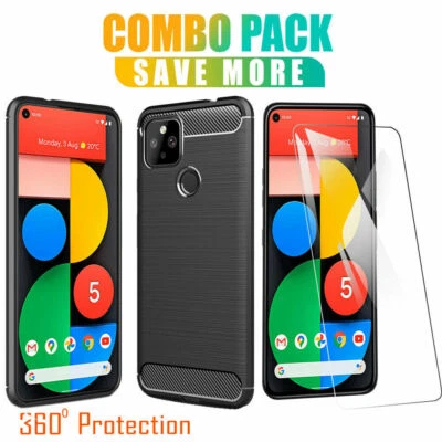 Carbon Fiber Shockproof Heavy Duty Case Cover For Google Pixel 2 3 XL 2XL 3XL - Image 1 of 4