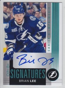 2013-14 O-PEE-CHEE BRIAN LEE AUTO OPC-BL OPC SIGNATURES Autograph Lightning