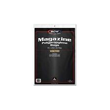 BCW Thick Magazine Bags - 1 Pack of 100 | Acid-Free, Clear Polypropylene Slee...