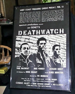 Rare Original West Coast Premiere Genet’s DEATH WATCH Nimoy Mazursky Forest - Picture 1 of 5