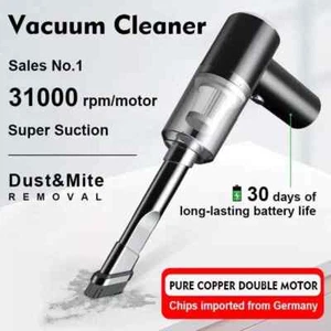 Wireless Vacuum Cleaner Car Handheld Vaccum Mini Power Suction USB Rechargeable - Picture 1 of 10