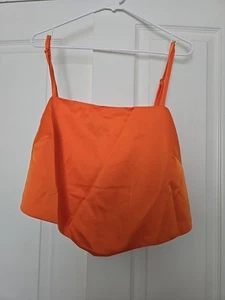 Crop top donna arancione asimmetrico Eloquii taglia 16 - Foto 1 di 6