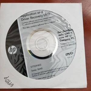 HP App & Driver Recovery DVD For Windows 7 For HP Series: 8440 577559-B22 - Picture 1 of 8