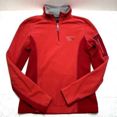 Mountain Hardwear Womens Size XS 1/4 Zip Fleece Pullover Stretch LS Salmon - Image 1 of 4