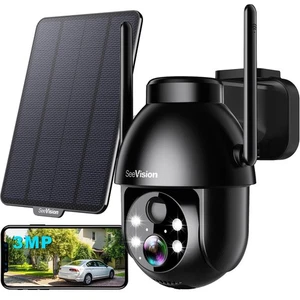 See Vision Solar Security Cameras Wireless Outdoor, 2K Battery Powered PTZ WiFi - Picture 1 of 6