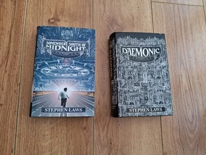 Stephen Laws - Somewhere South of Midnight & Daemonic Hardcover Books Novels - Picture 1 of 17
