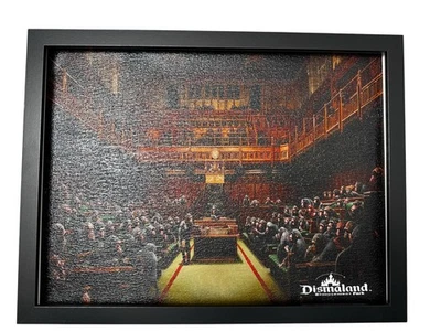 Pintura Banksy Rara Dismaland 2015 con papeleo Foto 1 de 3