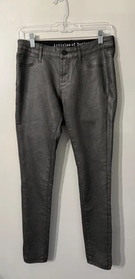 Pantalones de mezclilla Articles of Society Sarah recubiertos ajustados negros para mujer talla 24 tiro medio Foto 1 de 4