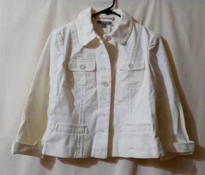 Ann Taylor White fitted Jacket 6P NWT 3/4 sleeve - Image 1 of 4