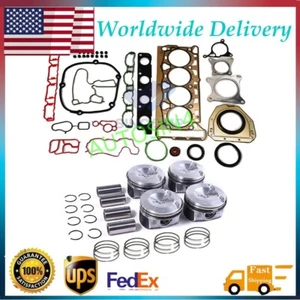 Engine Pistons & Gasket 82.5mm STD Set For VW GTI Passat Tiguan Audi A3 2.0TSI - Picture 1 of 7