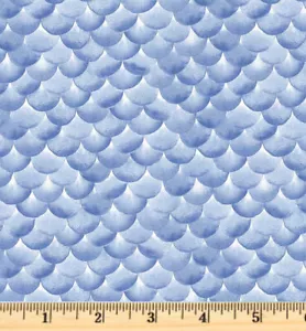 By the Sea hellblau Schuppen maritimer Stoff BTSE 5174 halber Yard kontinuierliche Schnitte - Bild 1 von 3
