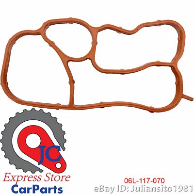 06L117070 VOLKSWAGEN NOVO ORIGINAL DO FABRICANTE JETTA JUNTA DO REFRIGERADOR DE ÓLEO DO MOTOR - Imagem 1 de 3