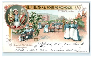 Pubblicità 1906 Roof Garden HJ HEINZ & Co. Pickles Pittsburgh - Pubblicato - Foto 1 di 2