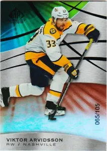 VIKTOR ARVIDSSON 19-20 SP GAME USED ORANGE RAINBOW 5/105 PARALLEL # 75 2019-20 - Picture 1 of 1