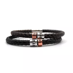 Geschenk zum 13. Geburtstag - personalisiertes Lederarmband - Sohn Bruder Enkel Jungen - Bild 1 von 7