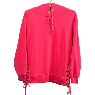 Sudadera con capucha polar roja manga larga Z Avenue USA para mujer talla 2XL Foto 1 de 4