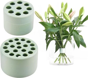 Set of 2 Spiral Ikebana Stem Holder Vase - Bouquet Twister Flower Arrangement - Picture 1 of 7
