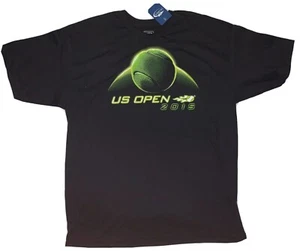 US Open 2015 Ciudad de Nueva York Camiseta de Tenis Talla Pequeña/Mediana NUEVA CON ETIQUETAS Bola de Neón - Imagen 1 de 4