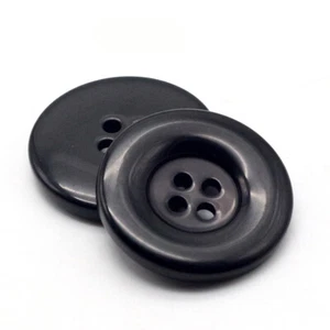 10x Round Resin Sewing Buttons 4-Hole Overcoat Trench Coat Button Clothing Craft - Picture 1 of 30