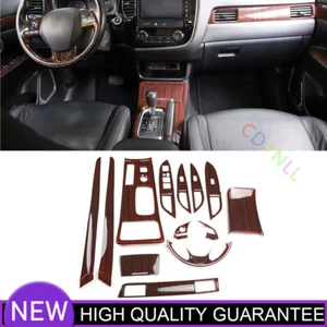 For Mitsubishi Outlander 16-21 Wood Grain Car Interior Moulding Decor Cover Kit - Bild 1 von 11