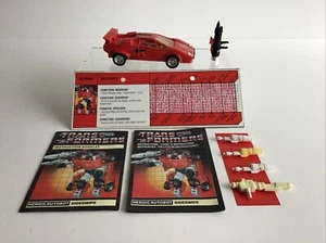 AUTOBOT VINTAGE TRANSFORMERS G1 TAKARA/HASBRO 1984 SIDEWIPE 100% COMPLETO - Foto 1 di 24